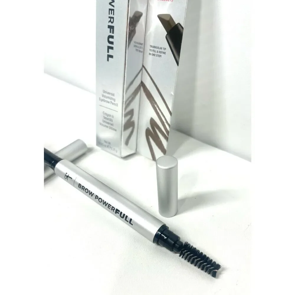 IT Cosmetics Brow Powerfull Universal Volumizing Brow Pencil TAUPE New in Box